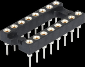 001-1-016-3-B1STF-XT0 Precision IC-Socket, 16 pin, 2,54