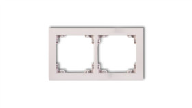 Deco Ramka Podwójna Deco Pastel Matt Pudrowy Róż 40Dr-2