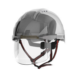 Kask ochronny, Biały, ABS, Mikro, EVOVISTAshield
