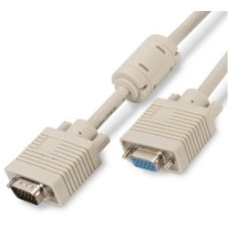 Przedłużacz VGA (D-Sub 15-pin) HD@60 (wtyk / gniazdo) szary 3m