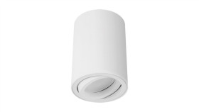 Lampa Plafon Oprawa Sufitowa Natynkowa Tuba Bemol Dwl Gu10 Biały 03537 Struhm