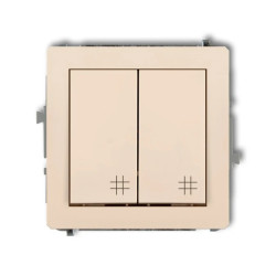 Mechanizm łącznika podwójnego krzyżowego beżowy 1DWP-66