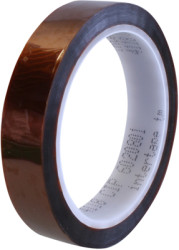 Electronics adhesive tape, 19 x 0.1 mm, silicone, amber, 33 m, 4118 19MMX33M