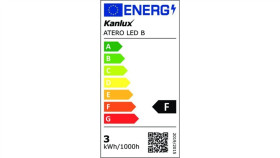 Lampka Biurkowa Atero Led B Czarna Max 4,4W Max 210Lm 3000/4000/6500K 34470