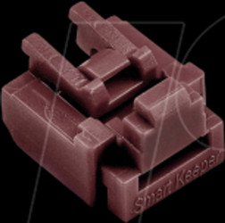 NL03P1BN Port Schloss, RJ45, 12 Stück, braun