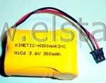 Akum. ( Ni-Cd ) 3,6V 300mAh N300AAK3xC KINETIC