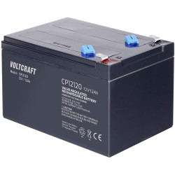 VOLTCRAFT CE12V12Ah VC12713990 VRLA2V2 Ah51 x01 x 98mm 6.35mm battery