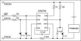 High-Accuracy Battery Fuel Gauge with Programmable Suspend Mode