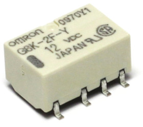 Przekaźnik sygnału, 4.5V dc, 1 A, DPDT, montaż SMD, Omron