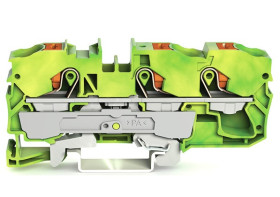 Listwa zaciskowa uziemienia WAGO poziomy: Pojedynczy 20 → 6AWGWciskany zacisk Cage Clamp TOPJOB S, 2210 57A