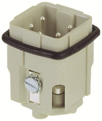 Wkładka złącza dużej mocy 5-pinowe RS PRO 10A 4+PE Męski Śruba Proste