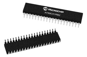 Mikrokontroler Microchip AT89 PDIL 40-pinowy Otwór przezierny 8051 16 kB 8bit CAN: 40 MHz, 60 MHz RAM:1,28 kB Ethernet: