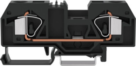 2-wire feed-through terminal, cage clamp, 0.2-16 mm², 1 pole, 76 A, 8 kV, black, 283-905