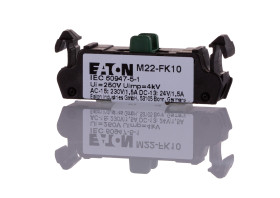 Blok styków Eaton RMQ Titan M22 blokada Blok styków 1NO 24 V dc, 230V ac przyłącze Push In