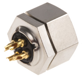 Złącze okrągłe 4-pinowe M9 Panel Gniazdo binder Żeńskie IP40 711