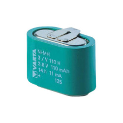 Varta 55615603059 NiMH 150H 3.6V 150mAh Rechargeable Button Cell &#x2B; Solder Pins