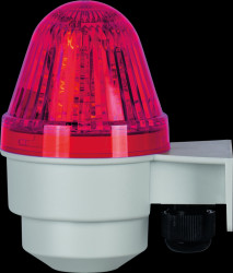 COBLHP582G230RL Mini hooter, grey, red lens, 230 V AC