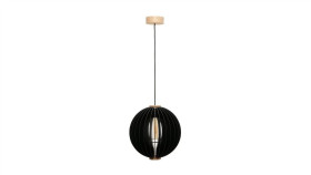 Lampa Wisząca Orb Kolor Brązowy/Czarny, Przezroczysty Metal/Szkło, E27 Ip20...