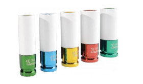 Nasadka udarowe, gniazdo: Nasadka udarowa do kół, rozmiar: 19mm, napęd: Kwadratowy, rozmiar: 1/2 cala, dł. 100 mm