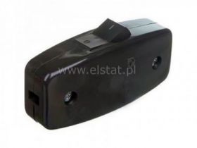 Przełącznik czarny przelotowy 2,5A/250V- duży