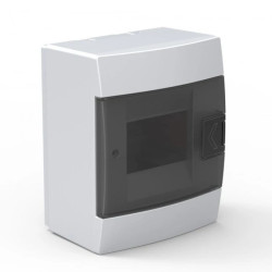 Rozdzielnica natynkowa 4-modułowa 140x173x104mm biała dymna 600.000.400 HOROZ ELECTRIC