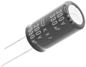 Kondensator 330μF 200V dc Radialny, Otwór przelotowy CHEMI-CON roztaw: 7.5mm 18 x 31.5mm