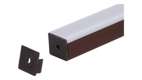 Zaślepka Pcv Max Up Brązowa Z Otworem