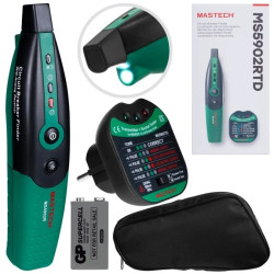 Tester gniazd zasilających 230V 2P+Z i zabezpieczeń MASTECH MS5902