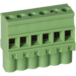 TruConnect 215364 5.08mm Female Pluggable Vertical 6 Way Terminal Block