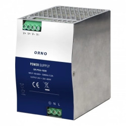 Zasilacz przemysłowy, na szynę DIN, 24VDC, 20A, 480W, w metalowej obudowie,OR-PSU-1659