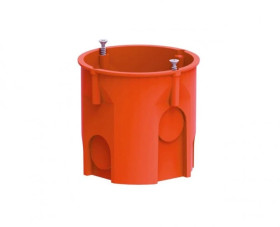 Puszka podtynkowa 60mm głęboka z wkrętami pomarańczowa PK-60 LUX 0206-51 /60szt./