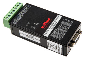 Konwerter interfejsu złącze A Złącze typu D-sub 9-stykowe złącze B Blok zacisków Roline