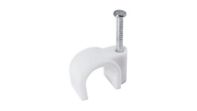 Uchwyt Kablowy Okragły Z Hartowanym Gwoździem Flop 16Mm (27.16) 100 Sztu