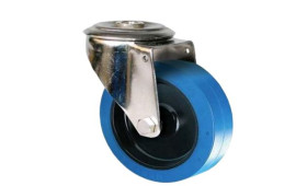 Koło samonastawne średnica kabla 125mm Otwór na śrubę Guitel Hervieu 200kg wysokość całkowita 155mm