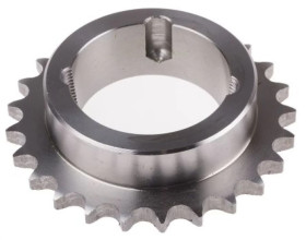 Koło łańcuchowe drabinkowe, 25 zębów, 08B-1, Nakrętka stożkowa, śr toczna: 101.33mm, Stal