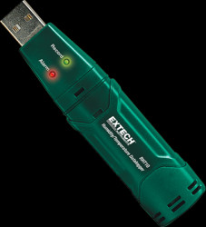Data logger, temperature, moisture, USB, Extech RHT10