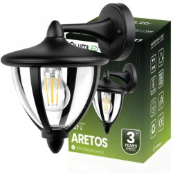 Lampa Ogrodowa Kinkiet Elewacyjny E27 LED Latarnia ARETOS LUMILED