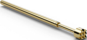 Standard test pin with probe, waffle, Ø 1.37 mm, travel  6.4 mm, pitch 2.54 mm, L 33.3 mm, F10006B250G200