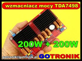 Moduł wzmacniacza mocy TDA7498 200W + 200W
