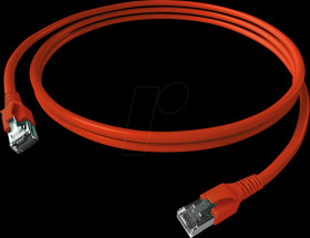 CP1KRBRBR0010 Cat.6a patch cable, S/FTP, FlexBoot, red, 1 m