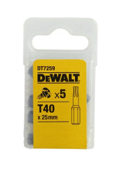 Bity Torx T40 Dewalt 5szt DT7259-QZ CB-76080