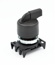 PSLB8D2 przełącznik panelowy obrotowy czarny OFF-(ON)