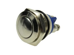 Przełącznik; przyciskowy; GQ16B-10/N; OFF-(ON); 1 tor; bez podświetlenia; monostabilny; na panel; 2A; 36V DC; 16mm; IP65; Onpow;