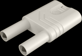 Jumper, pitch 19 mm, 1000 V, 32 A, nickel-plated, white, 932200107