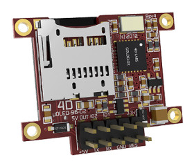 Wyświetlacz OLED 0.96cal Biały macierz pasywna 96 x 64pikseli 4D Systems Matryca Szeregowe