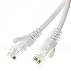 Patchcord UTP-K5e; 25,0 m; biały; LSOH/LSZH
