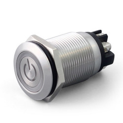 Nasadka przełącznika Chwilowy DPST średnica wycięcia 19.2mm, montaż panelowy RS PRO