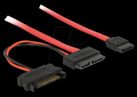 84800 slim SATA 13 Pin Bu > 7 Pin + 15 Pin 5 V 30cm