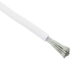 White Silicone Lead Wire 10AWG 1050/0.08mm (price per metre)