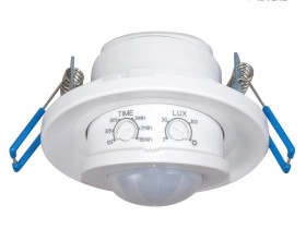 Czujnik ruchu PIR Maclean, na podczerwień, do zabudowy, zasięg 6m, 800W/400W, MCE130